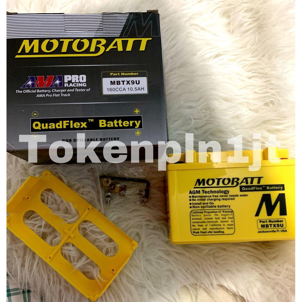 Motobatt Aki Kering MBTX9U Motor 10.5 Ampere YTX9-BS FTX9 BS Mtx9a 10 Ampere 12 Volt