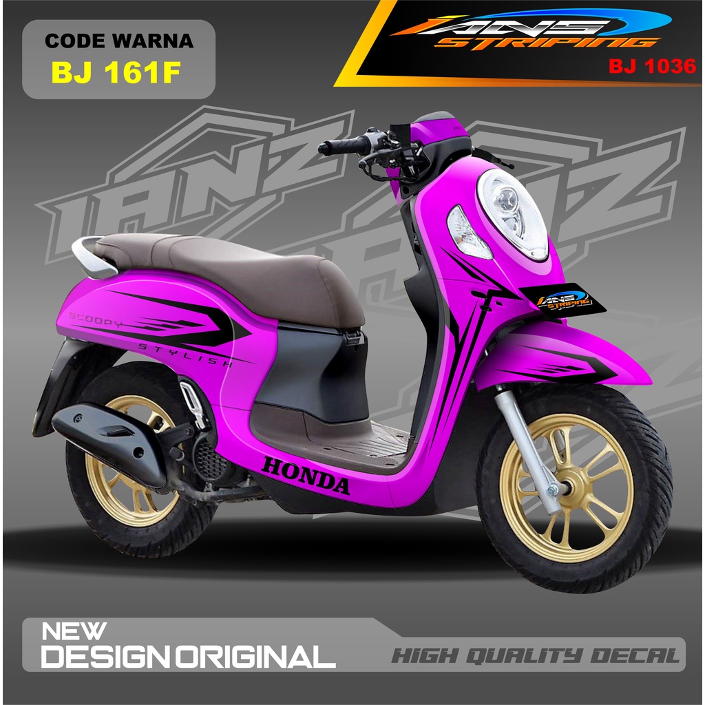 DECAL STIKER SCOOPY FULL BLOK MOTOR / STICKER DECAL  HONDA SCOOPY FULL BODY / STICKER VARIASI SCOOPY TERBARU  / STICKER SCOOPY