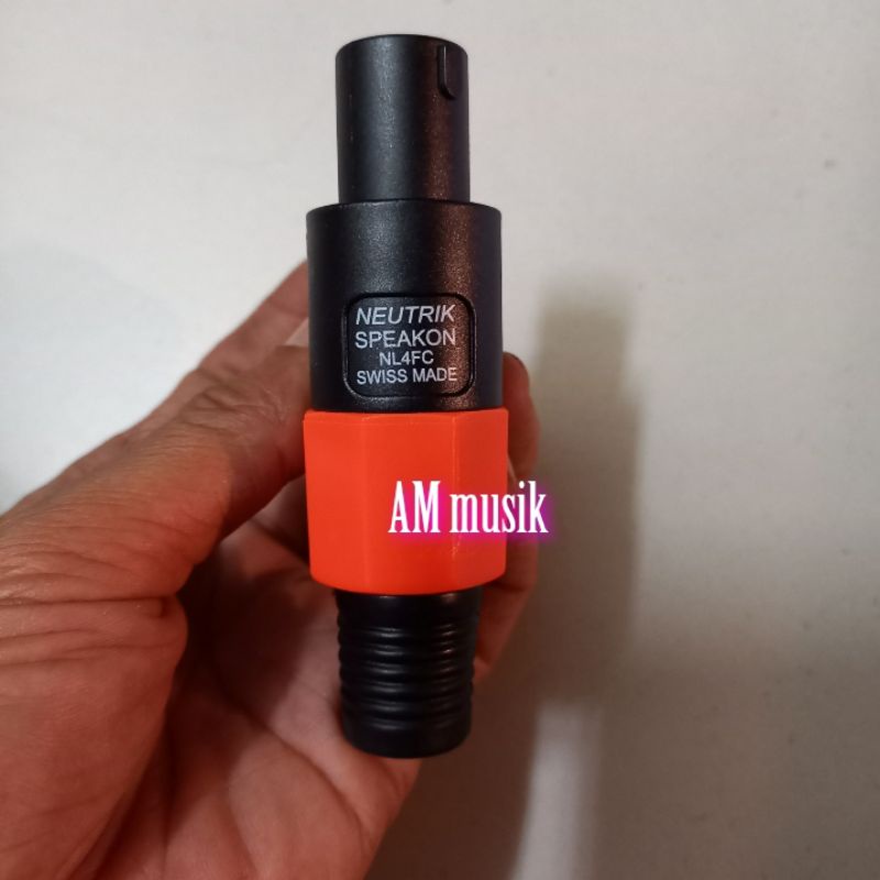 JACK SPIKON NEUTRIK NL4FC SPIKON 4 PIN ORANGE