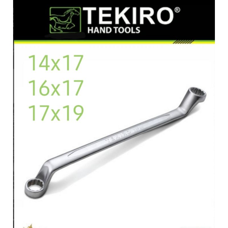 Tekiro Kunci Ring 75 Degree / 75 Derajat : 14x17 , 16x17, 17x19