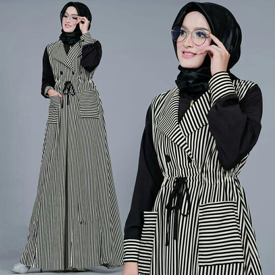 Dress Vinya - Pakaian Wanita - Dress Muslim Wanita Terbaru