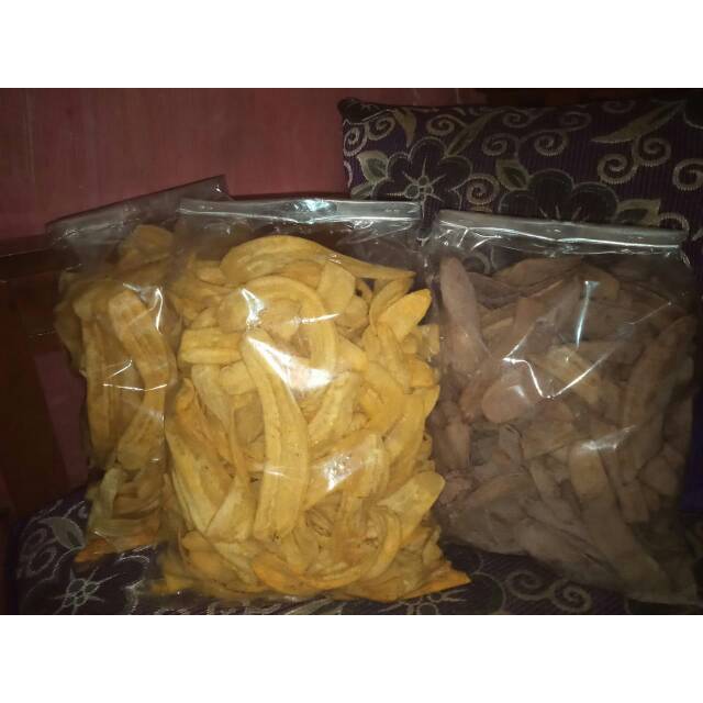 

Keripik pisang rasa coklat