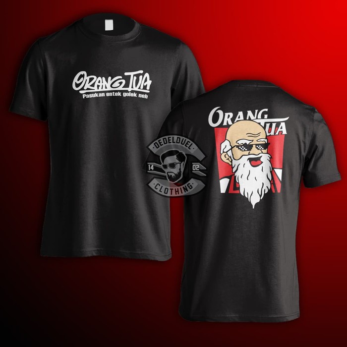 BIG SIZE 3XL 4XL...kaos/t shirt/baju keren MEME ORANG TUA 012