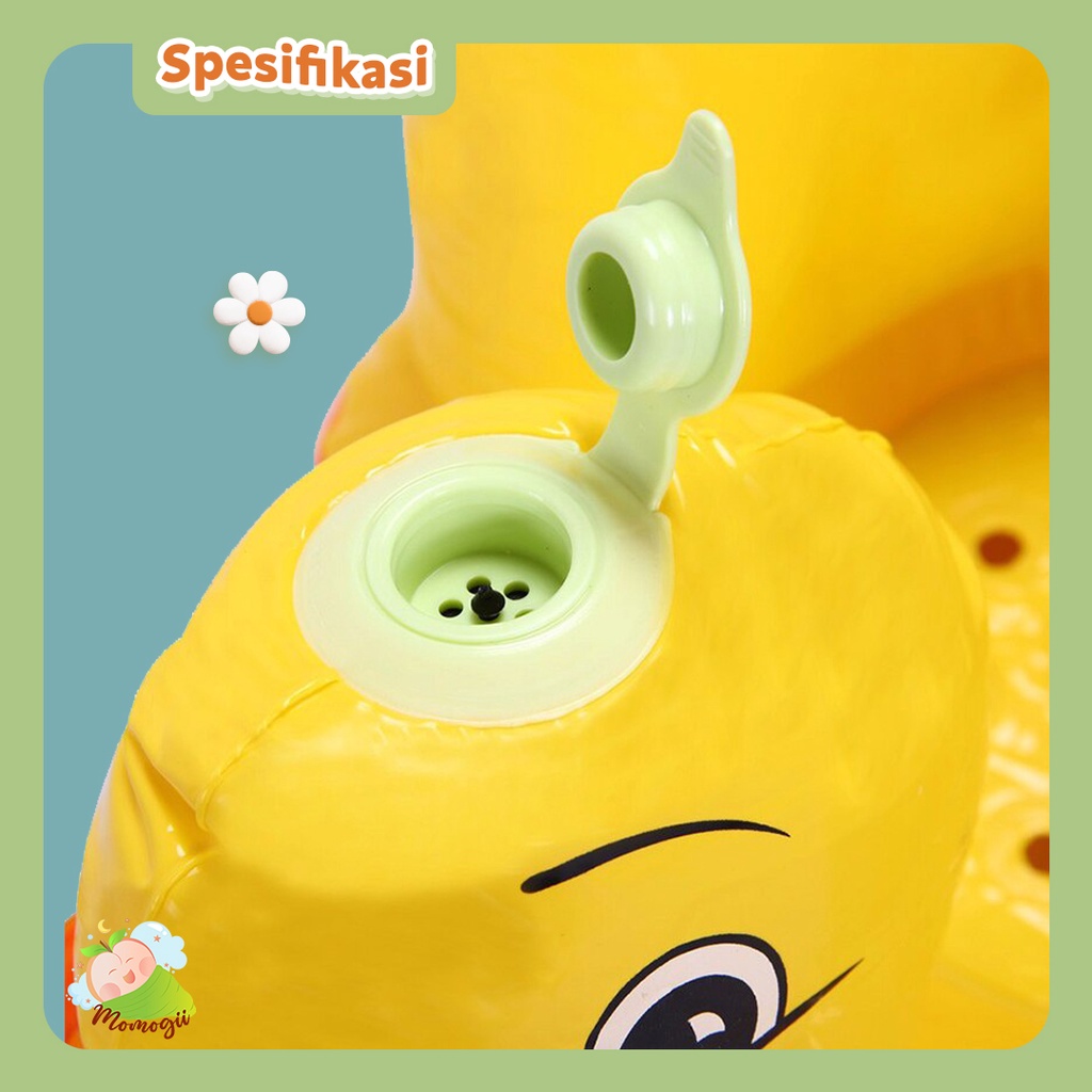 MOMOGII Sofa Tiup Kursi Pompa Bayi Karakter Bebek