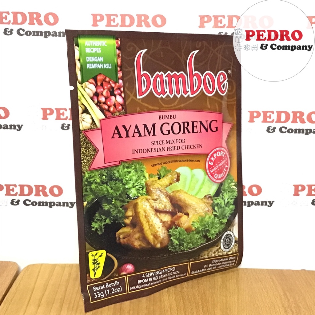 

Bamboe bumbu ayam goreng 33 gram - fried chicken instant spice indonesian