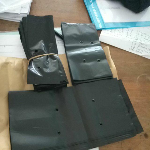 10 Lembar Plastik Polibag / Polybag Ukuran 15 X 15 / Plastik Polibag 15 Cm / Plastik Polybag 15cm