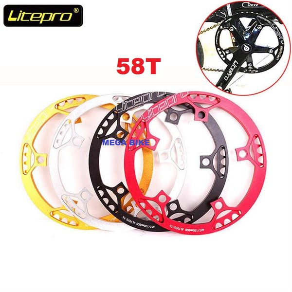 CHAINRING Litepro 58T BCD 130MM 130 bcd 58 t crank sepeda lipat seli
