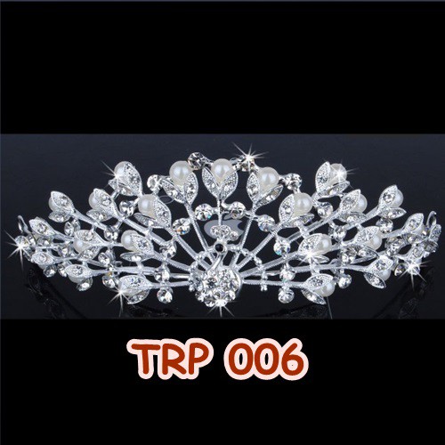 [READY STOCK] AKSESORIS RAMBUT PESTA PERNIKAHAN TIARA BRIDAL PARTY TRP006