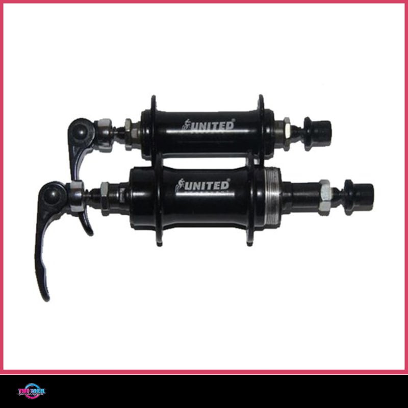 Hub Sepeda Shimano QR 1 Pasang Hitam  MOTOR