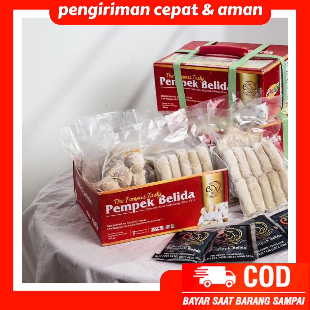 

Empek Empek Pempek Frozen Palembang Asli Lenjer Isi 8 Pcs