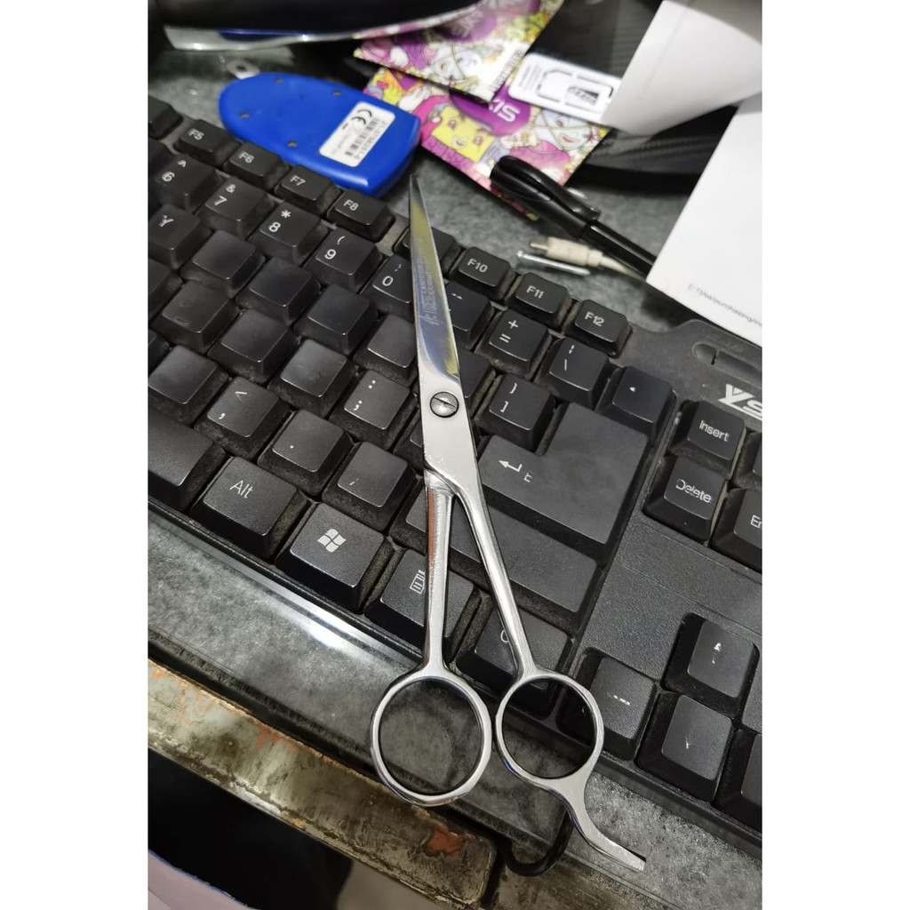 gunting stainless potong rambut hongbao 7.5 inch