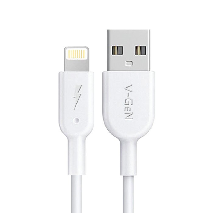 VGEN Kabel Data USB Lightning VGeN VCB19A iPhone 2.4A Max Panjang 1 Meter