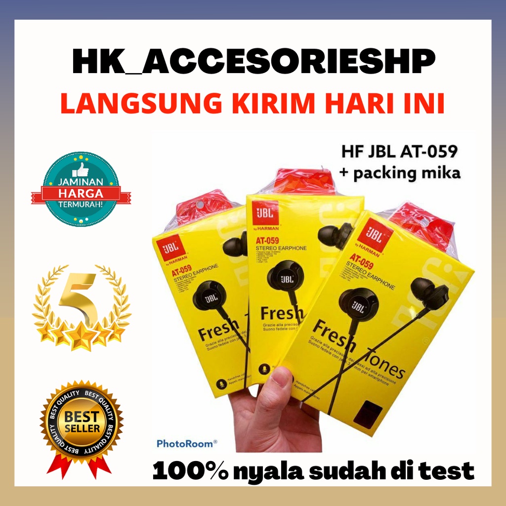 Headset JBL AT-059 Stereo Earphone Fresh Tones