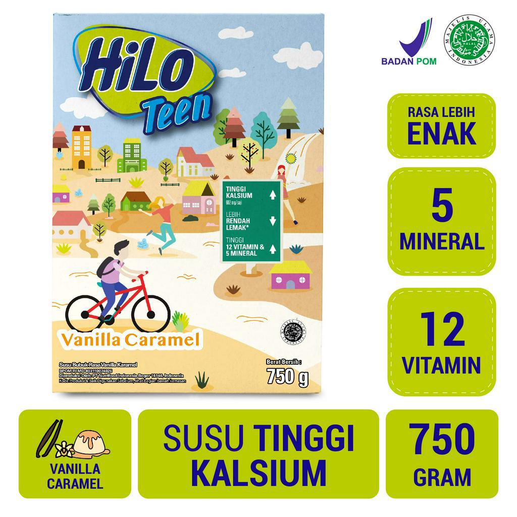 

Hilo Teen Susu Bubuk Vanilla Caramel 750 gr