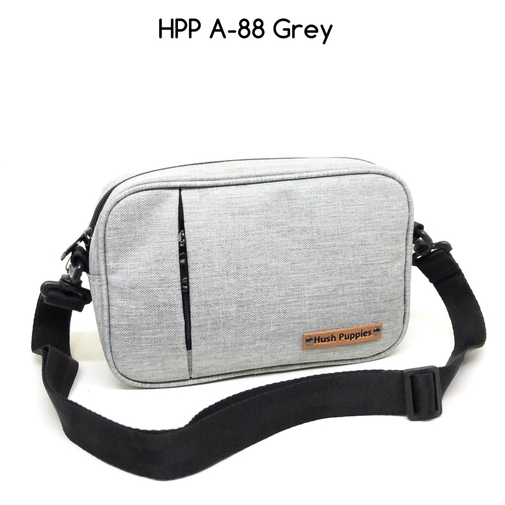 clutch pria hush puppies A88 series premium quality free tali selempang dan tali strap pendek