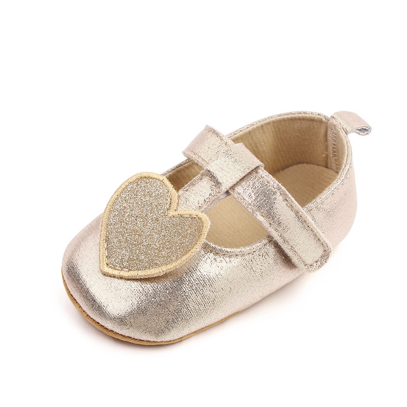 HappyOliver LOVE GLITTER Sepatu prewalker bayi dan anak perempuan newborn 0-18 bulan