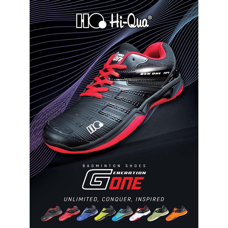 [ BOLEH TUKAR UKURAN ] Hi Qua Generation One G One Original Termurah Sepatu Badminton COD