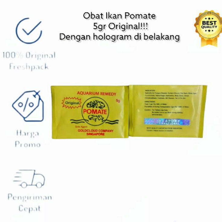 Pomate Asli 5 gr Pomet Obat Ikan Arwana Antibiotik Jamur Pomat