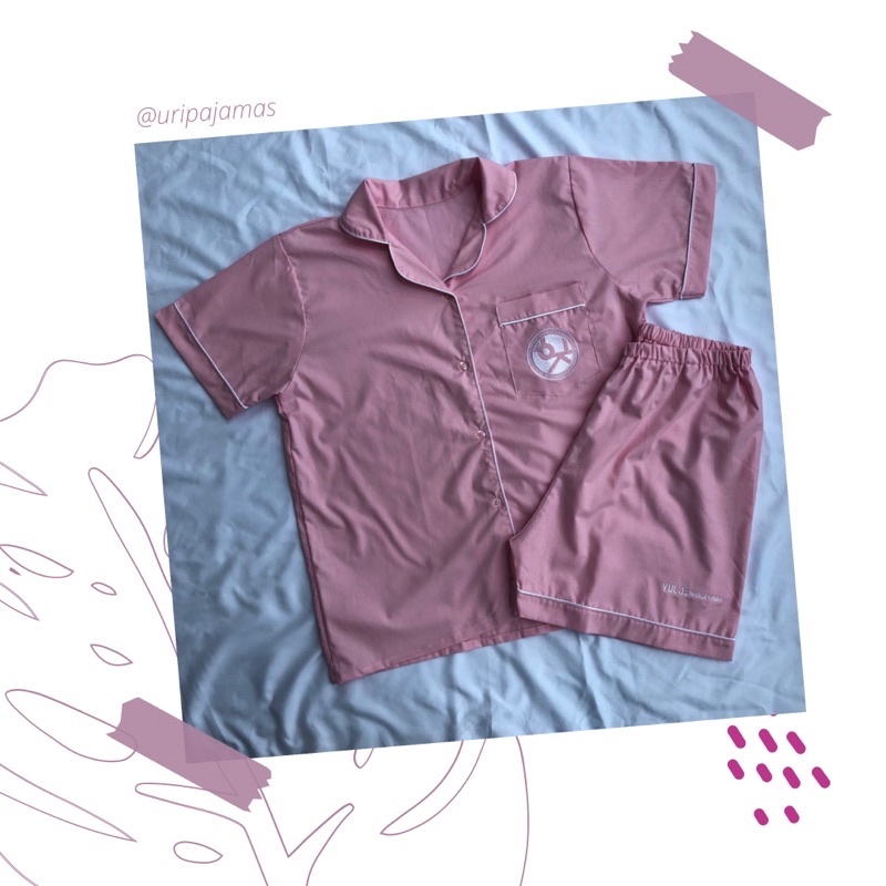 Hospital Playlist Piyama | SOFT PINK | Hospital Playlist Merchandise | Katun-Bordir