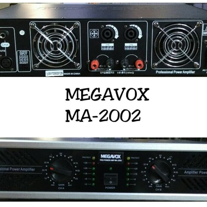 Megavox MA-2002 power Ampli MA2002/power Amplifier megavox ma 2002