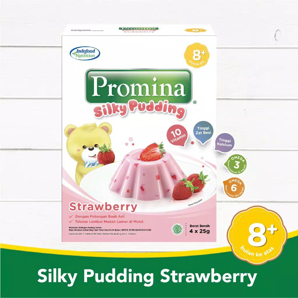 Promina Puding Strawberry / Cokelat 100 g x 1 Pcs