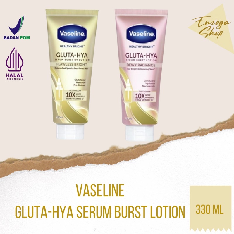 Vaseline gluta hya serum burst lotion thailand 330ml