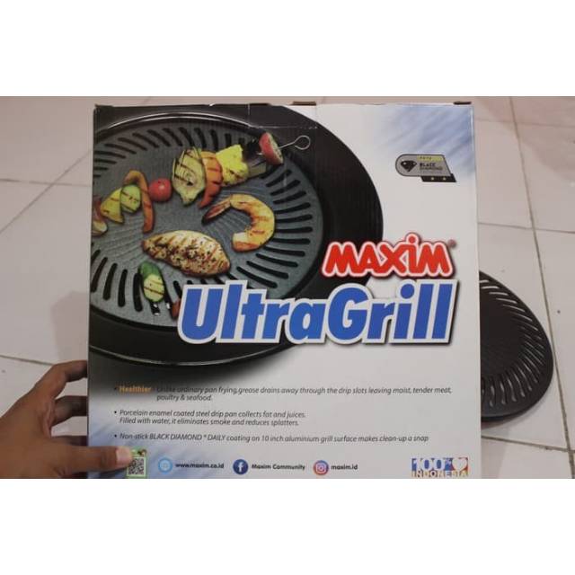 maxim ultragrill ultra grill anti lengket panggang barbeque suki