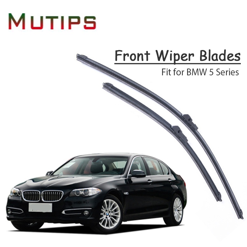 1 Set Karet Wiper Kaca Depan Mobil Untuk BMW 5 Series G30 E60 F10 F11 F07 E39