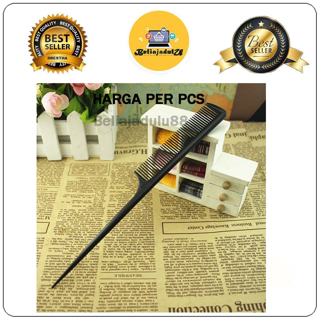 Beliajadulu88 Sisir Plastik Polos Warna Warni Murah Import / Sisir Sanggul / Sisir Sasak