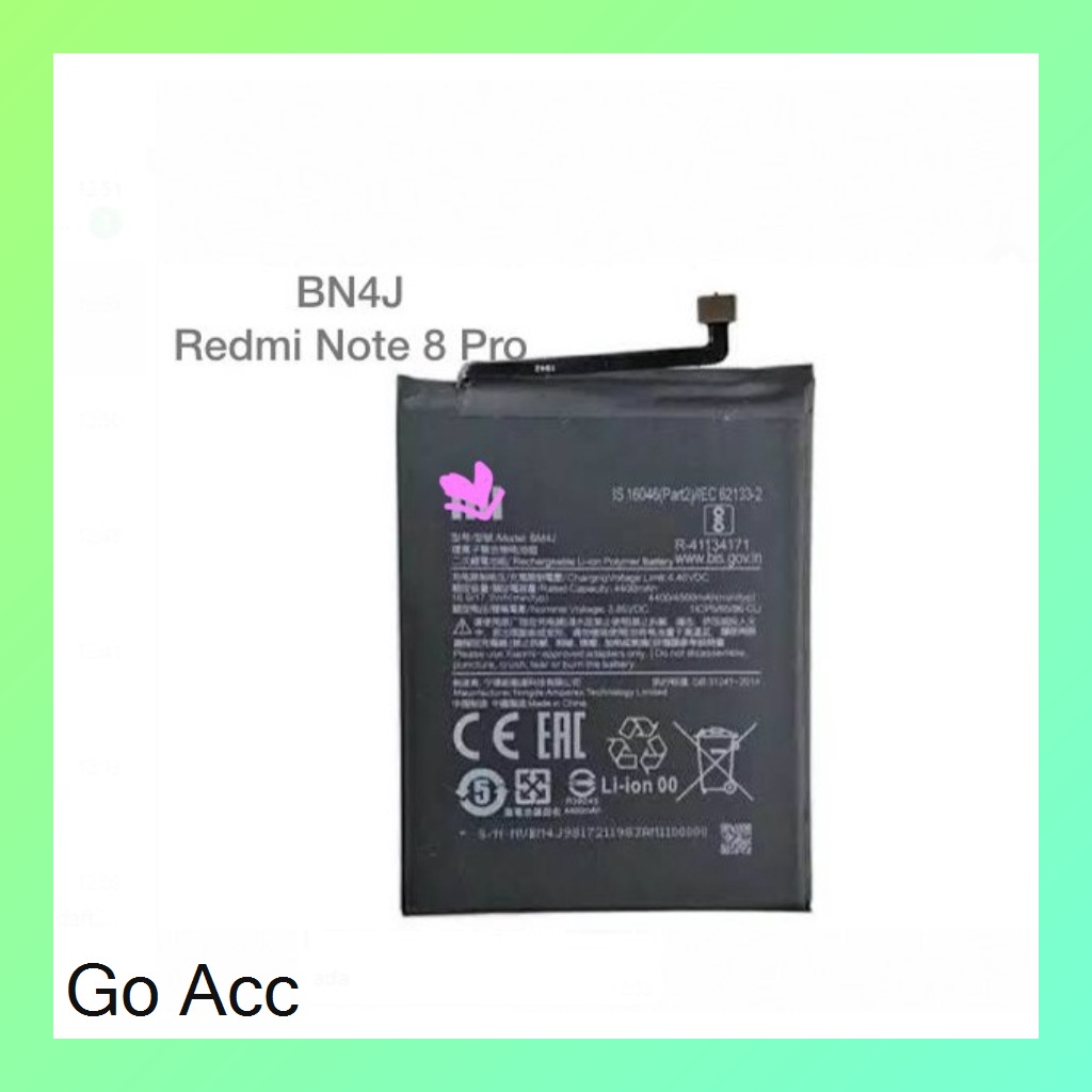 Baterai Battery Redmi 6 Pro A2 Lite/BN47, 8 8A/BN51, 9A 9C Poco M2 Pro/BN56, Note 6 Pro/BN48, Note 7 Pro/BN4A, Note 8 Pro/BN4J, Note 9/BN54, Note 9 Pro/BN53