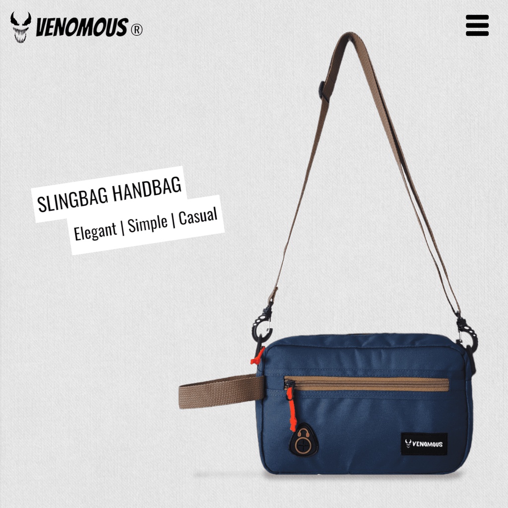 POUCH BAG TAS POUCH TAS TANGAN HANDBAG CLUTCH TAS JINJING DOMPET HP POLOS FASHION PRIA VENOMOUS