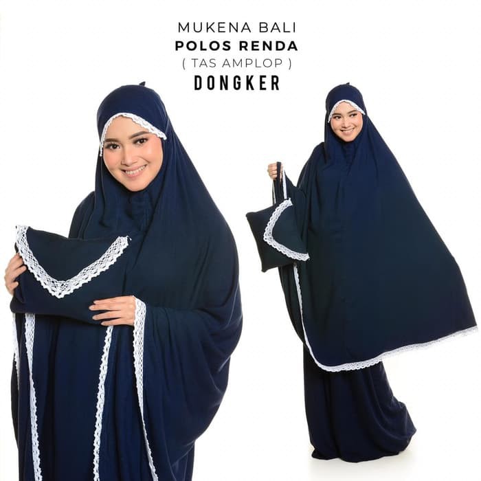 PUSAT MUKENA TASIK - MUKENA DEWASA RAYON BALI POLOS RENDA