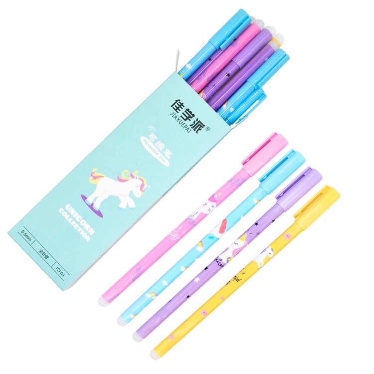 

1 LUSIN 12 PCS PULPEN MOTIF UNICORN SAKURA BERUANG BISA DIHAPUS / PULPEN ERASABLE LUCU LG