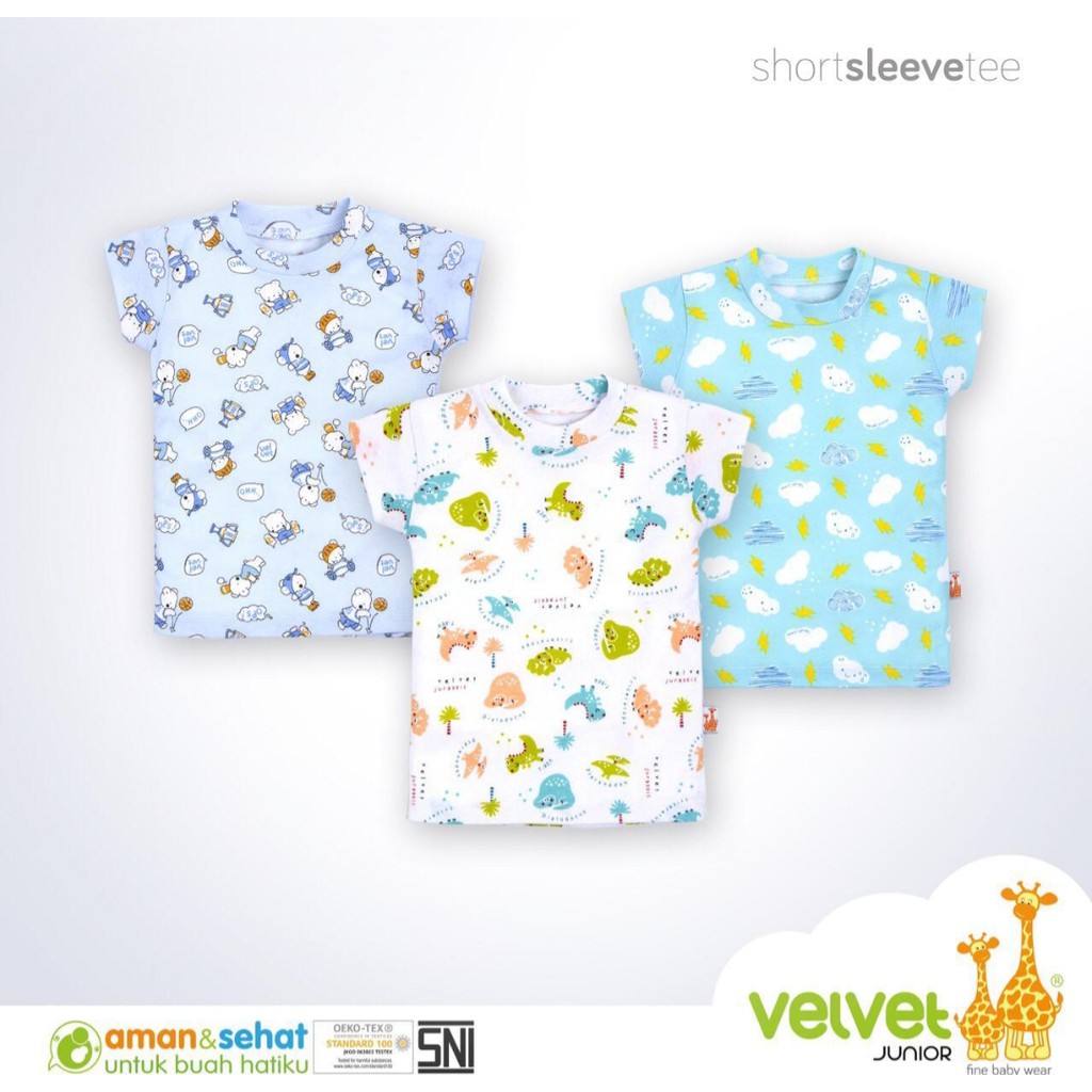  Velvet  Junior  Kaos  Oblong  Tangan Bloon Anak Bayi Shopee 