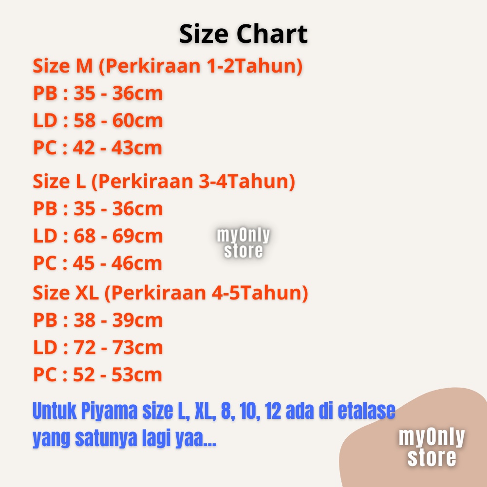 Piyama Anak Laki laki Perempuan 10 Tahun Baju tidur anak usia 12 tahun Bebas Pilih Motif size 12-2