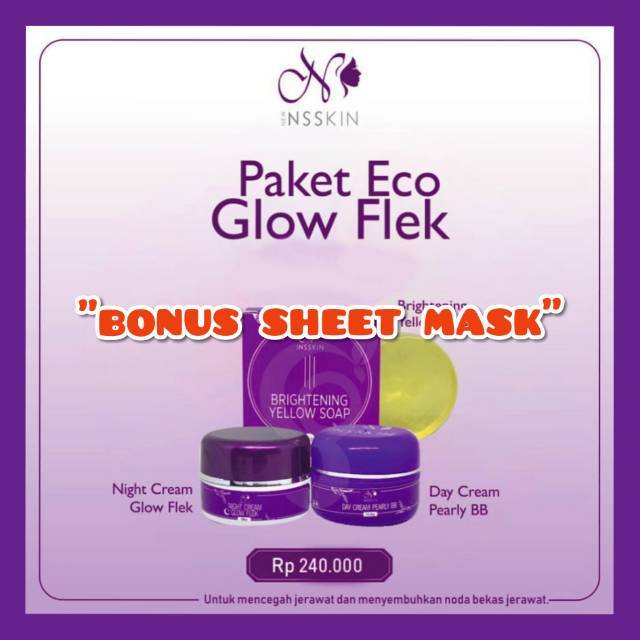 [BISA COD] PAKET ECO GLOW FLEK - NS SKINCARE