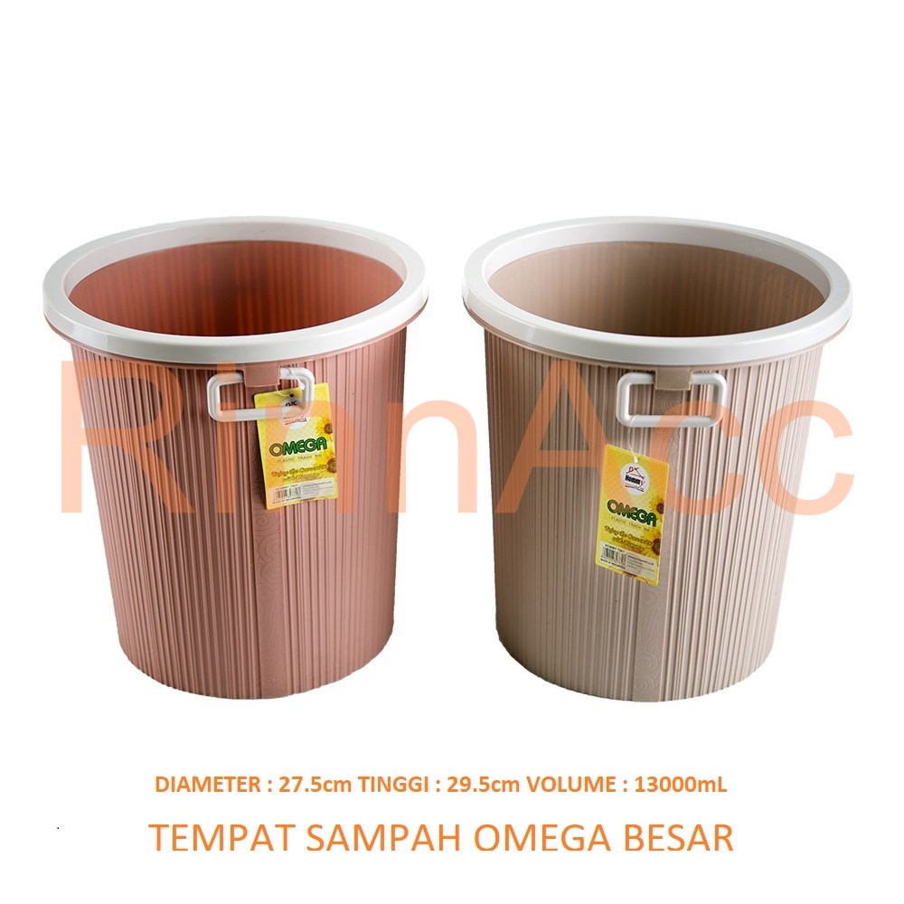 Tempat Sampah Omega 13.000 mL Hommy  / Keranjang Sampah / Tong Sampah