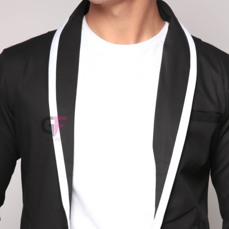 GIOFLO Jaket Jas Blazer Pria Black / BLZ 808