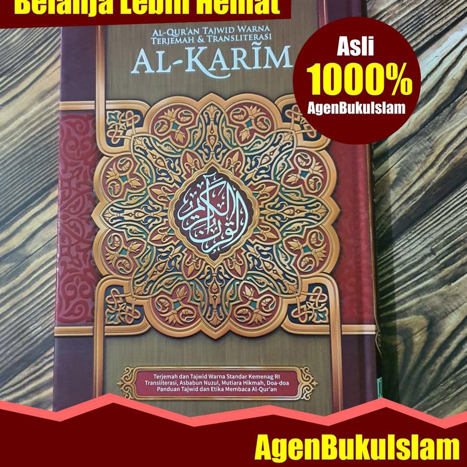 {MME.23Mr21ᴱ} Al Quran Terjemah Tajwid Warna Al Karim A4 [21x30cm] Al Quran Latin Besar   Al Quran 3