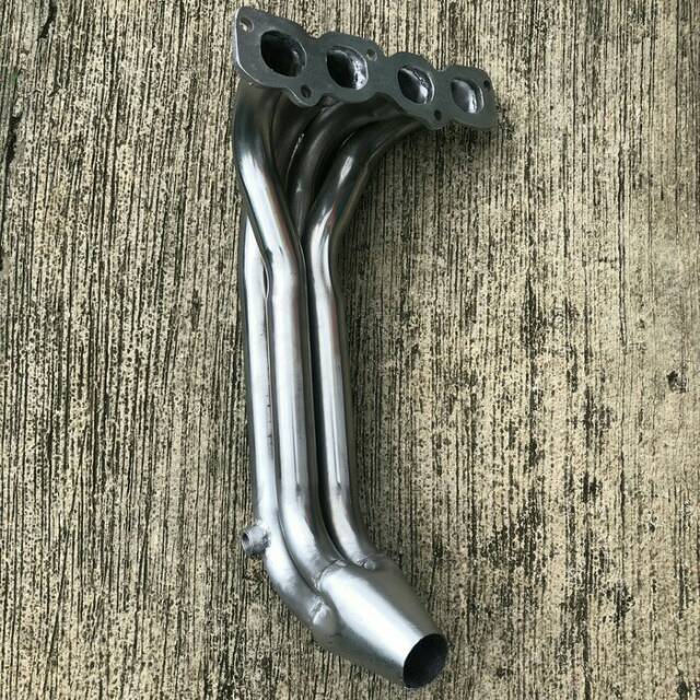 FULLSET knalpot mobil Toyota Yaris knalpot mobil header - Resonator - bolt on JS RACING BURNTIP