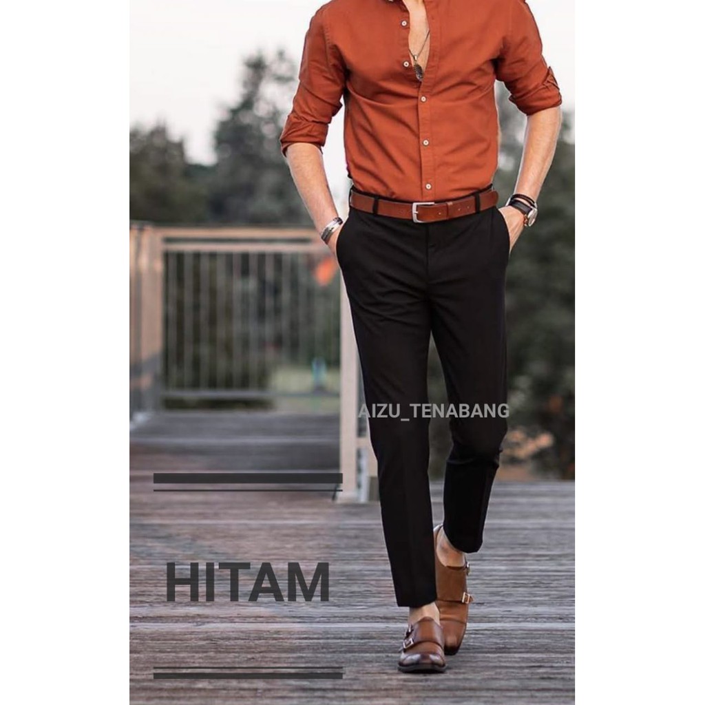 CELANA KANTOR SLIMFIT PRIA FORMAL/CELANA BAHAN PRIA/CELANA KERJA KANTOR PRIA