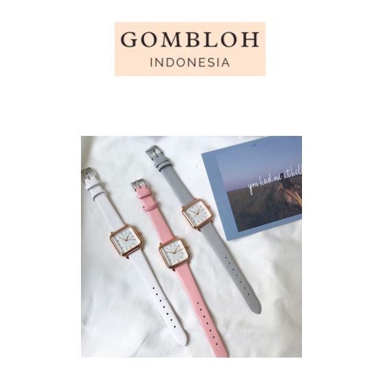 Jam Tangan Wanita Analog Kulit Kotak
