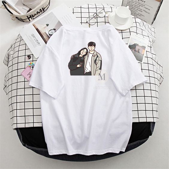 MYSTIQUE.ID-BAJU KAOS HAPPINES KOREAN DRAMA T-SHIRT LUCU DAN AESTHETIC