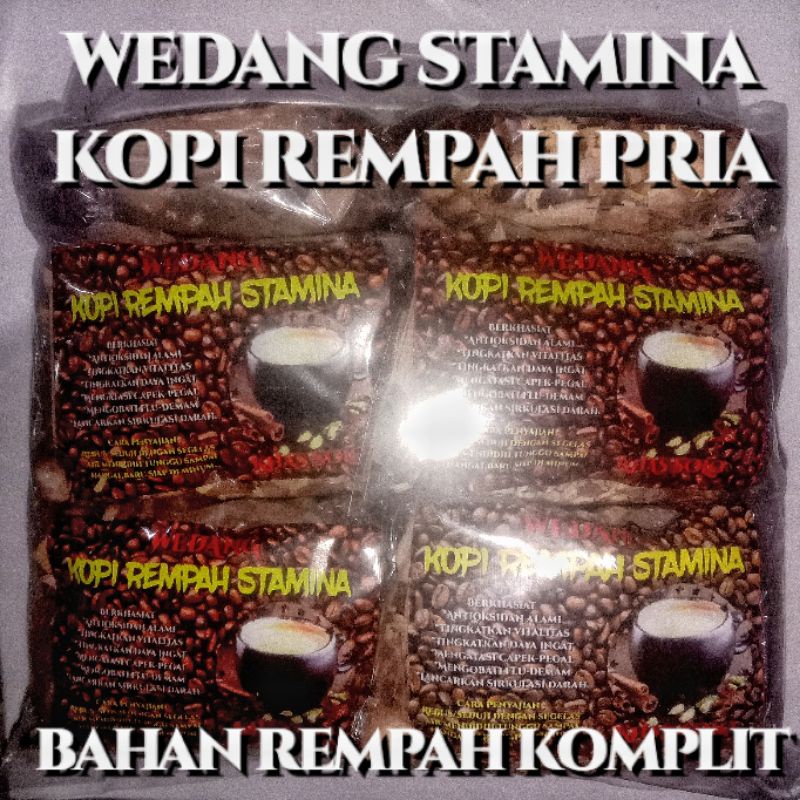 

1PACK/10BKS WEDANG KOPI REMPAH STAMINA KHAS SOLO