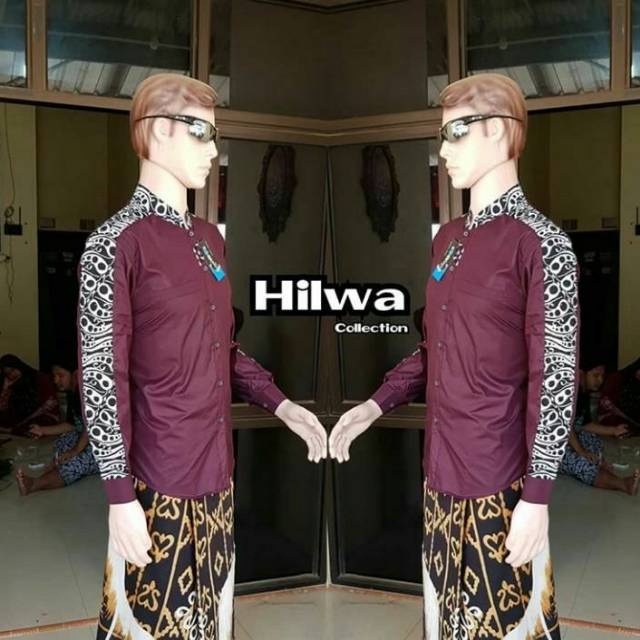 Baju Koko Gus Azmi Kombinasi Batik