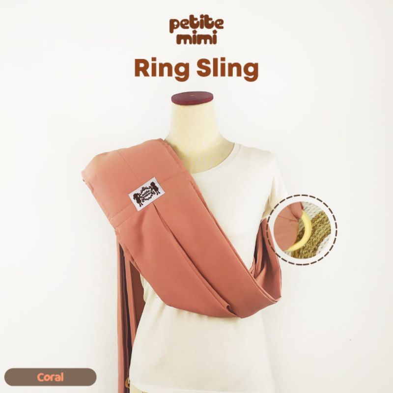 Petite mimi gendongan ring sling - polos warna