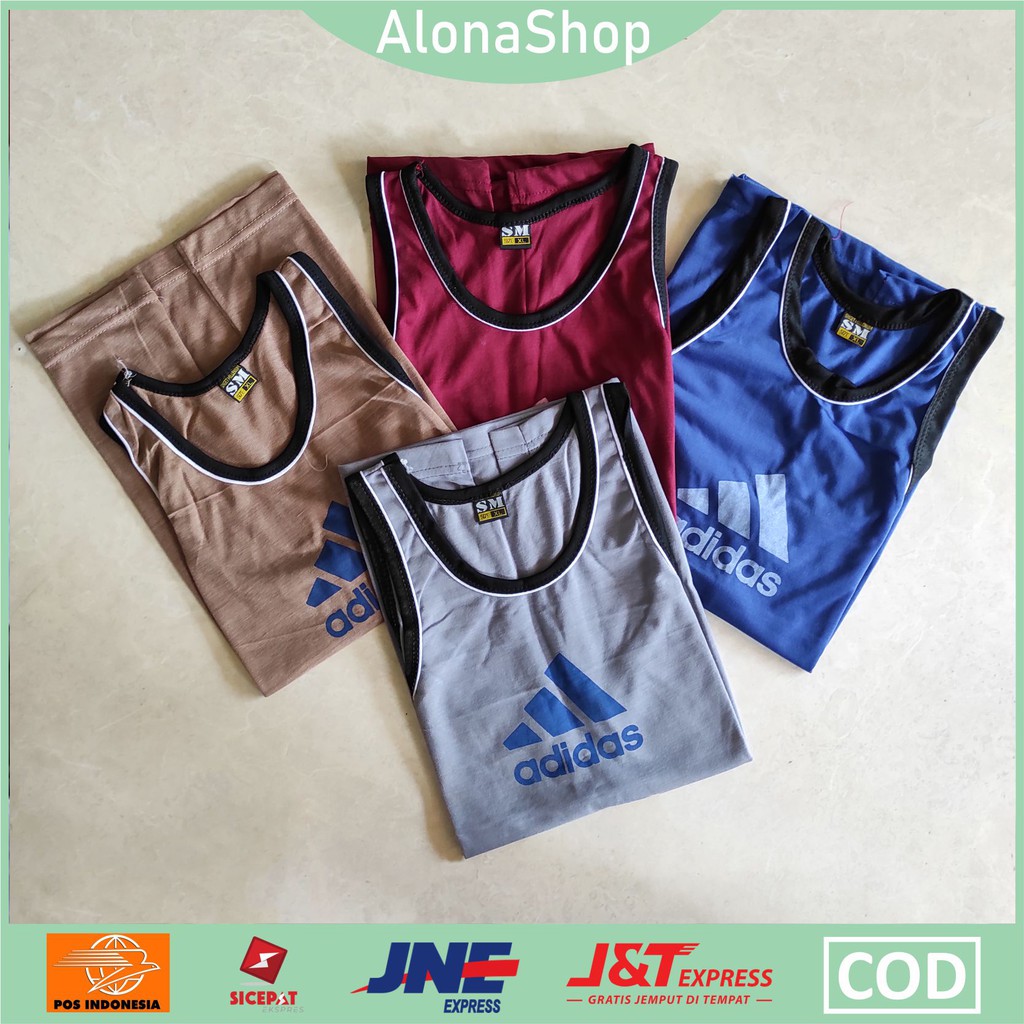 SINGLET ADIDAS KAOS DALAM PRIA  SINGLET PRIA
