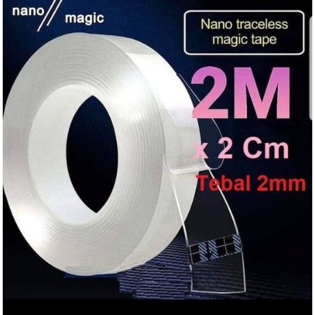 

Isolasi Nano Magic Double Tape Transparan 2mm 3mm