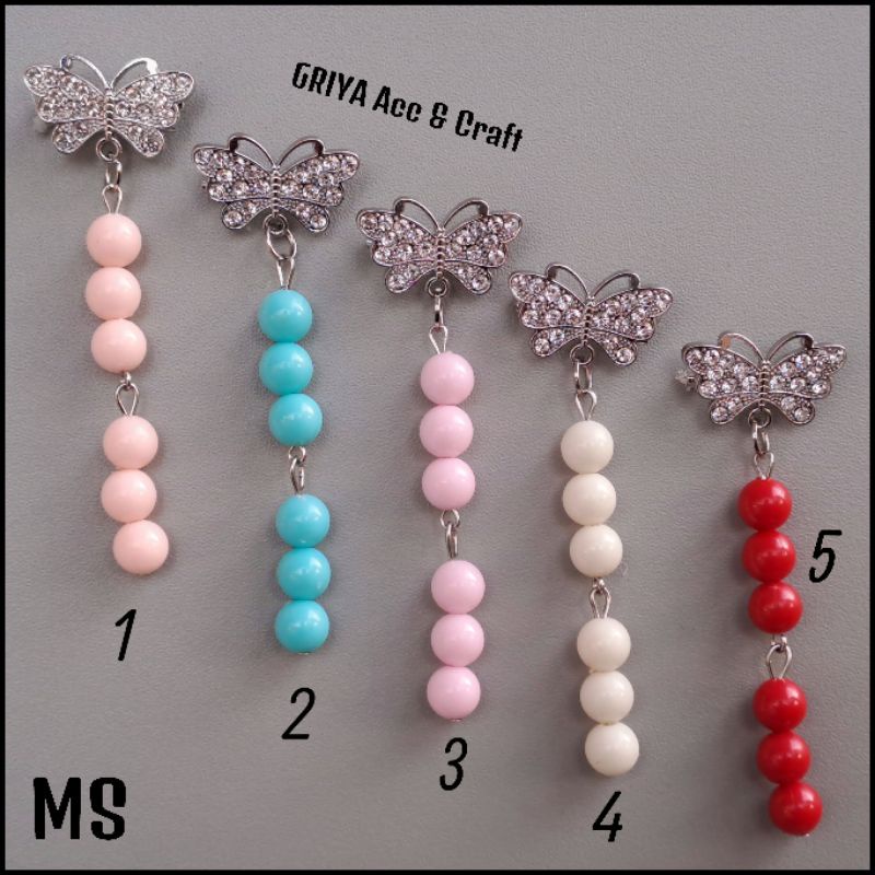 Bros Dagu Murah Aksesoris Fashion Muslim Brooch Hijab Anak Dan Dewasa