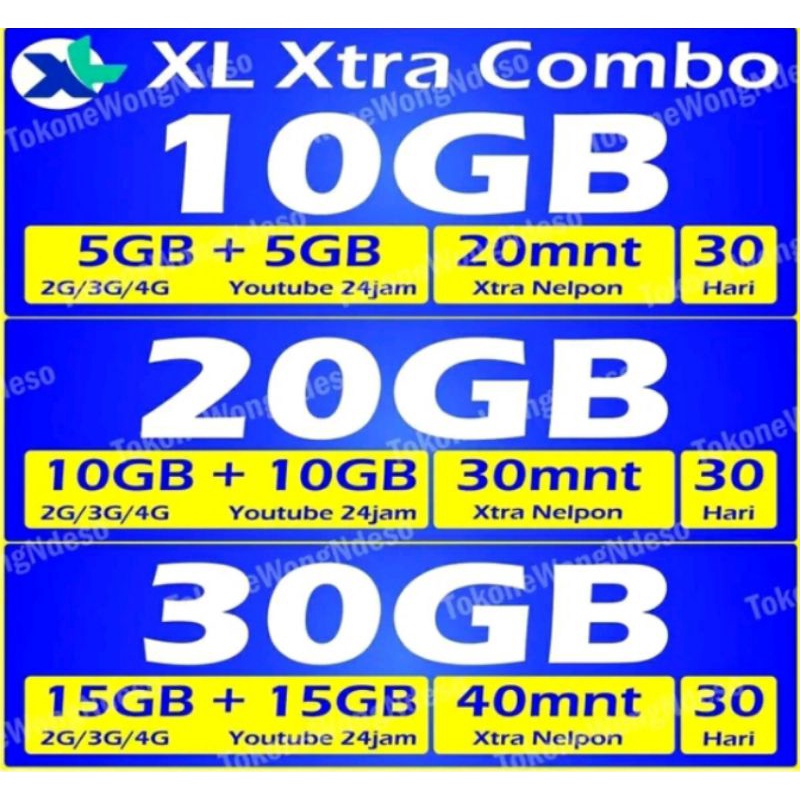 PAKET DATA XL XTRA COMBO